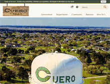 Tablet Screenshot of cityofcuero.com